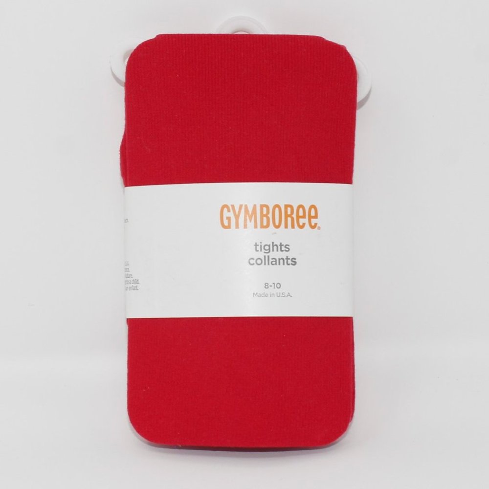 NWT Gymboree 8-10 red basic Tights Cozy Cutie crimson